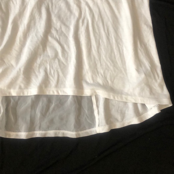 New Guess EYANIA CHIFFON HIGH-LOW TANK top Blouse - Picture 3 of 8